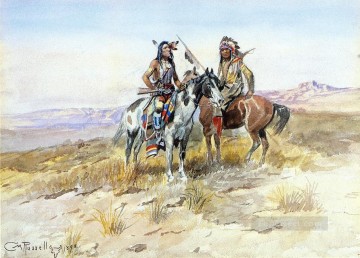 Al acecho de los indios Charles Marion Russell Indiana Pinturas al óleo